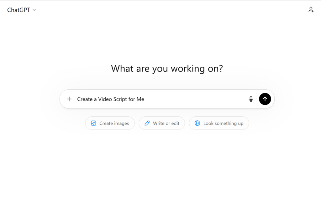 Script Creation Using ChatGPT